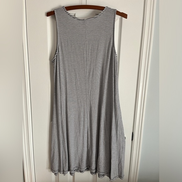 3/$20 black and White Striped Dress - Picture 3 of 3